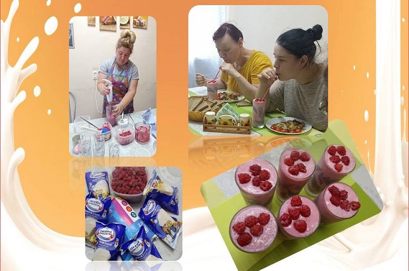 МОЛОЧНЫЙ КОКТЕЙЛЬ «РОЗОВОЕ ОБЛАКО»