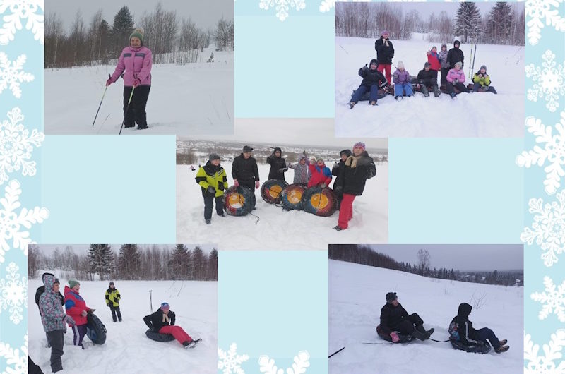 Покатушки на ватрушках.